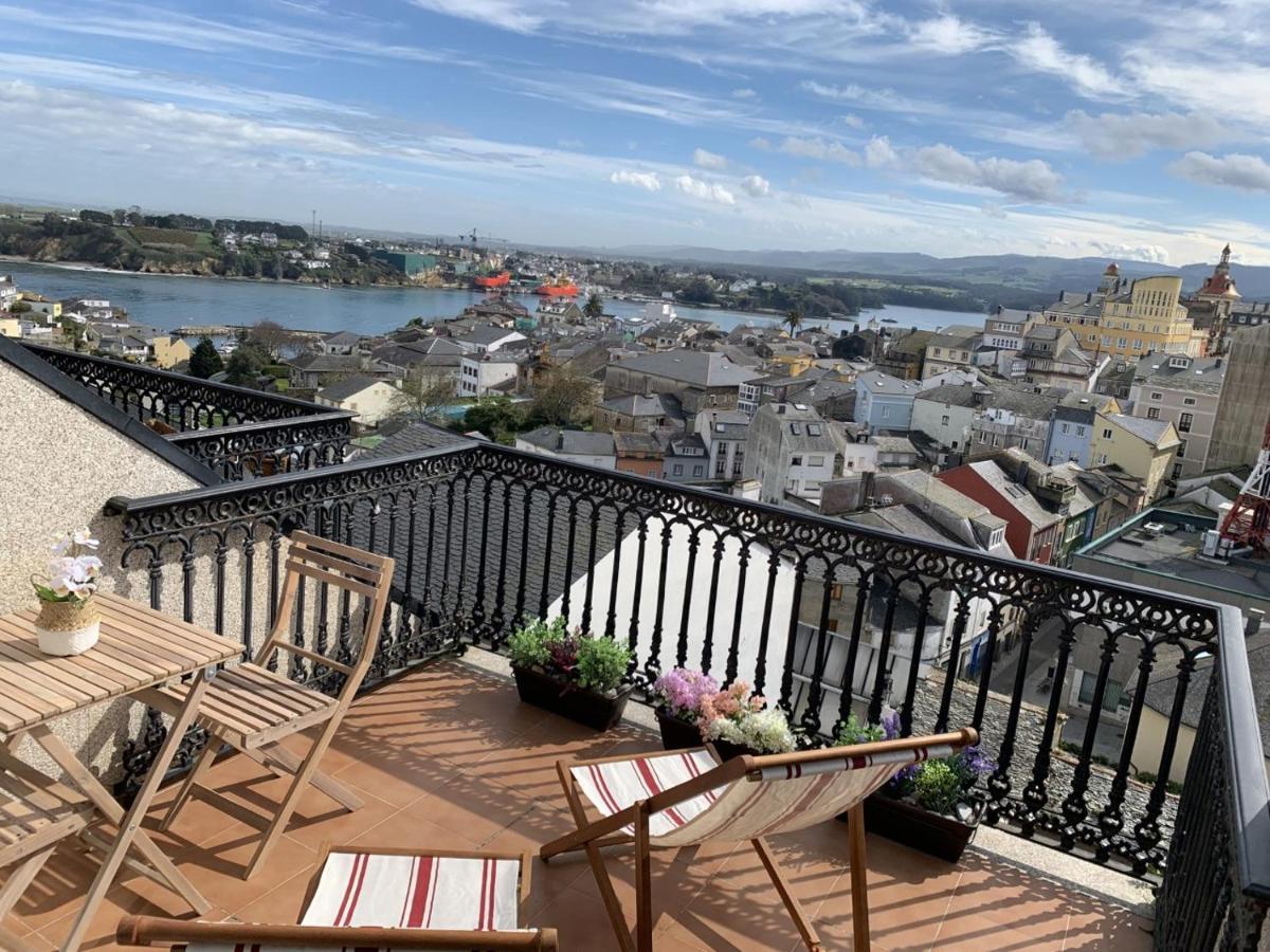 Moderno Piso Con La Mejor Terraza De Ribadeo Y Vistas Maravillosas Ngoại thất bức ảnh