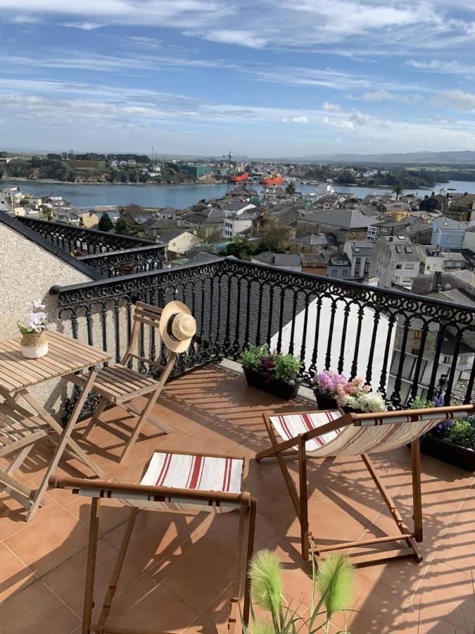 Moderno Piso Con La Mejor Terraza De Ribadeo Y Vistas Maravillosas Ngoại thất bức ảnh