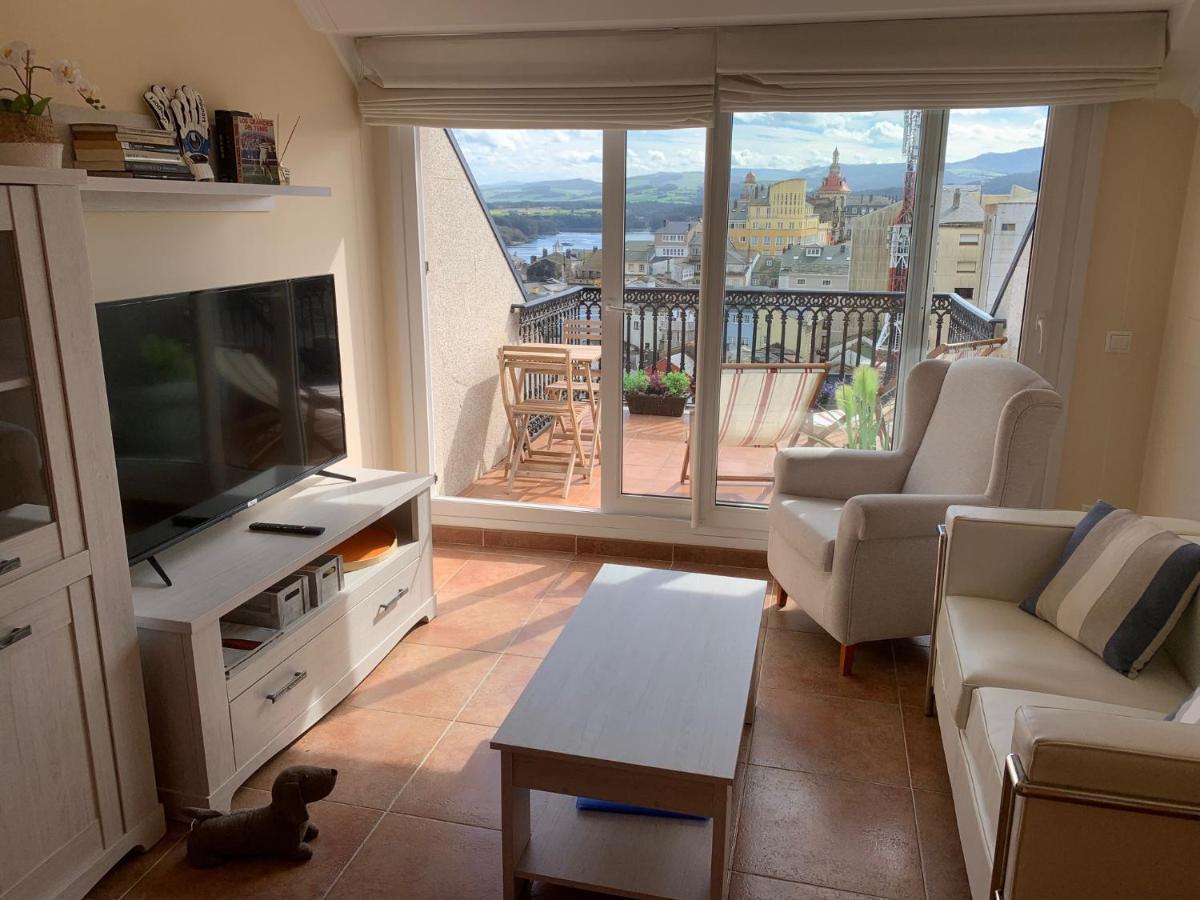 Moderno Piso Con La Mejor Terraza De Ribadeo Y Vistas Maravillosas Ngoại thất bức ảnh